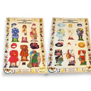 Edith & Edward Paper Dolls Uncut 1988 Susan Beebe Merrimack Embossed Sealed